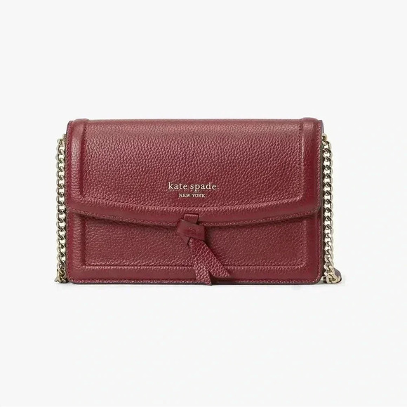 Kate Spade  Knott Flap Crossbody K6830 AUTUMN RED - Picture 1 of 8